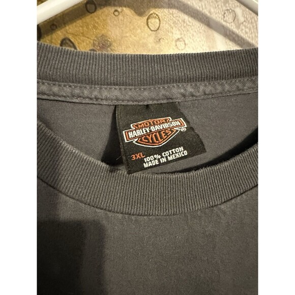 Vintage Y2K Harley Davidson Long sleeve Grey Men’s 3XL Shirt Modesto Ca - Picture 3 of 4